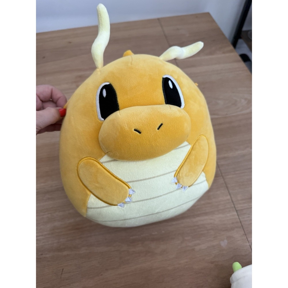 Pokemon Dragonite Plush Toy Yellow Stuffed Animal ~16" Official 2021